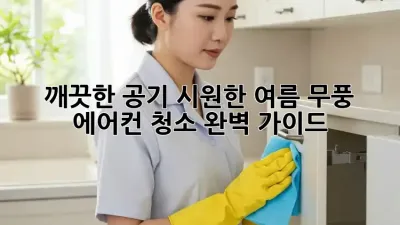 깨끗한 공기, 시원한 여름! 무풍 에어컨 청소 완벽 가이드